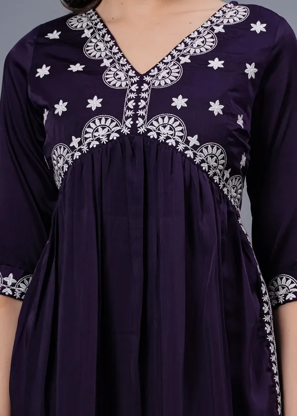 Purple_Ethnic_Motifs_Embroidered_Regular_Thread_Work_A-Line_Kurta_With_Palazzos_&_Dupatta_For_Women