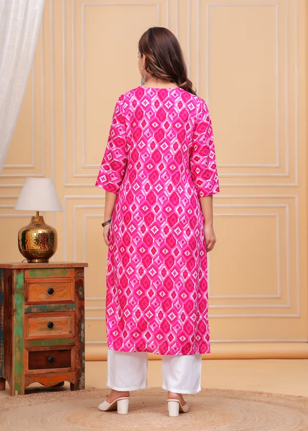Pink_Geometric_Printed_Embroidered_Mirror_Work_Straight_Kurta_With_Palazzo_For_Women