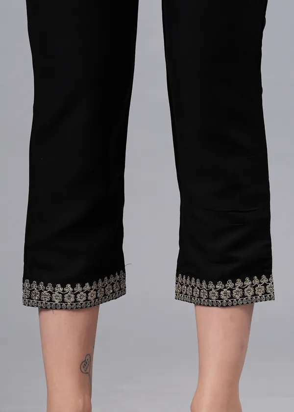 Black_Floral_Embroidered_Regular_Sequinned_Kurta_With_Palazzos_&_With_Dupatta_For_Women