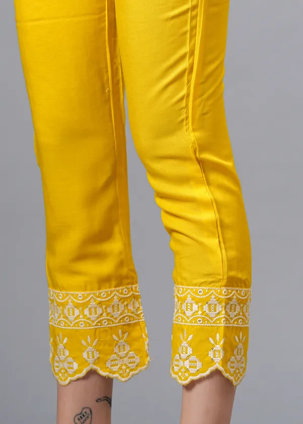 Yellow_Floral_Embroidered_Regular_Sequinned_Anarkali_Kurta_With_Palazzos_&_Dupatta_For_Women