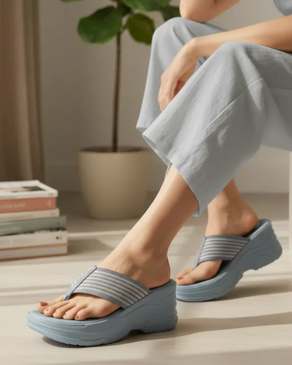 Grey_Textile_Sandal_For_Women_|_Premium_Product_for_everyday_use