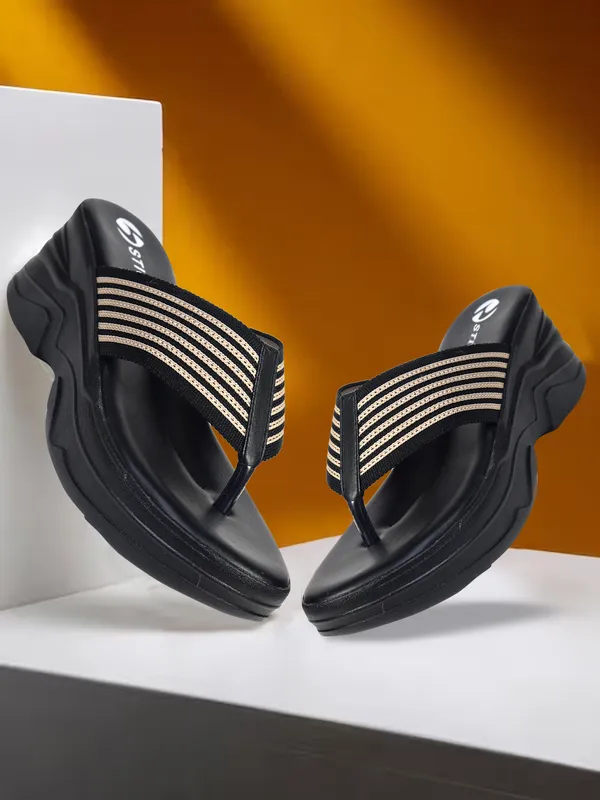 Black_Textile_Sandal_For_Women_|_Premium_Product_for_everyday_use