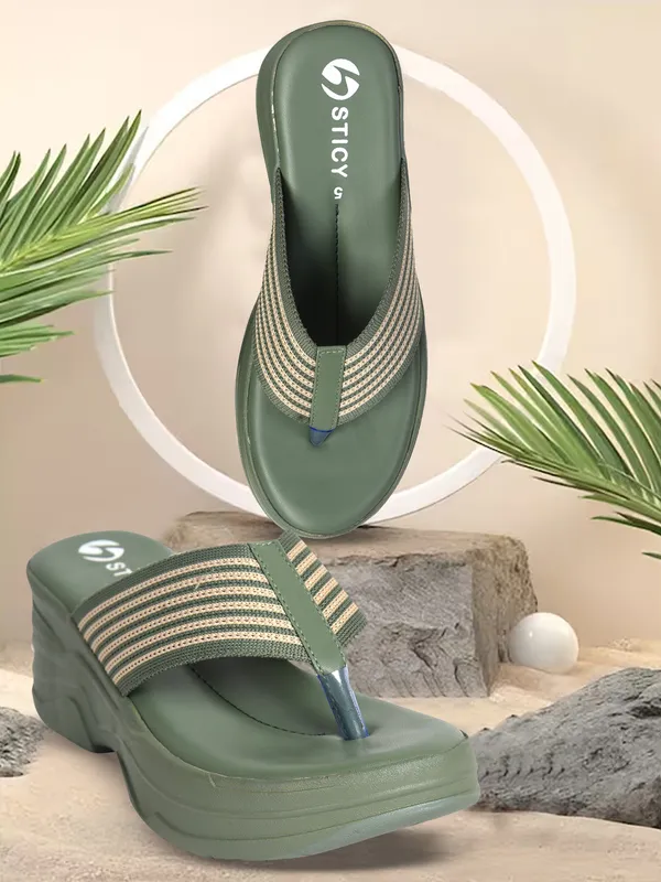 Green_Textile_Sandal_For_Women_|_Premium_Product_for_everyday_use