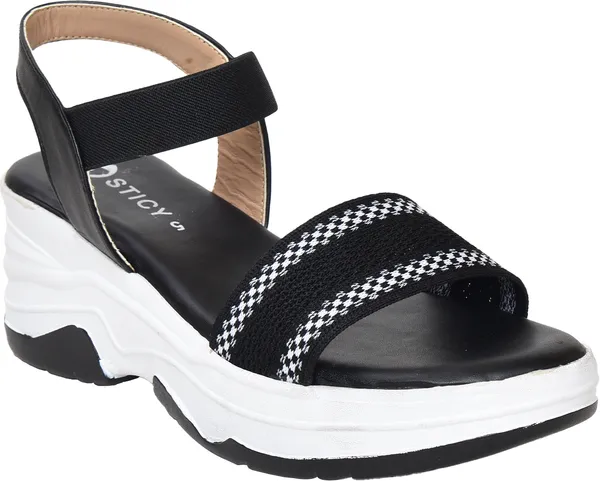 Black_Synthetic_Sandal_For_Women_|_Premium_Product_for_everyday_use