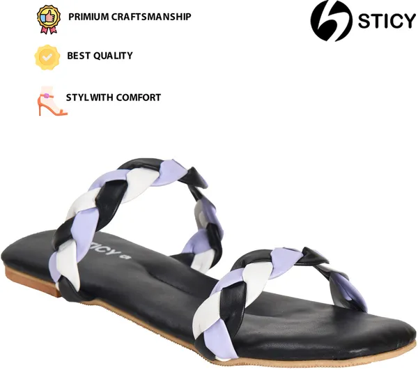 Black_Synthetic_Sandal_For_Women_|_Premium_Product_for_everyday_use