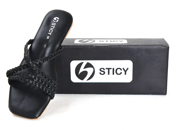Black_Synthetic_Sandal_For_Women_|_Premium_Product_for_everyday_use