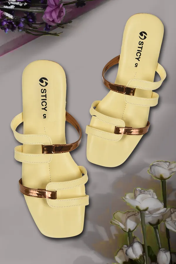 Yellow_Synthetic_Sandal_For_Women_|_Premium_Product_for_everyday_use