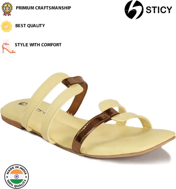 Yellow_Synthetic_Sandal_For_Women_|_Premium_Product_for_everyday_use
