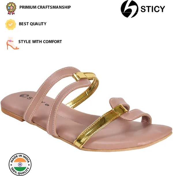 Pink_Synthetic_Sandal_For_Women_|_Premium_Product_for_everyday_use