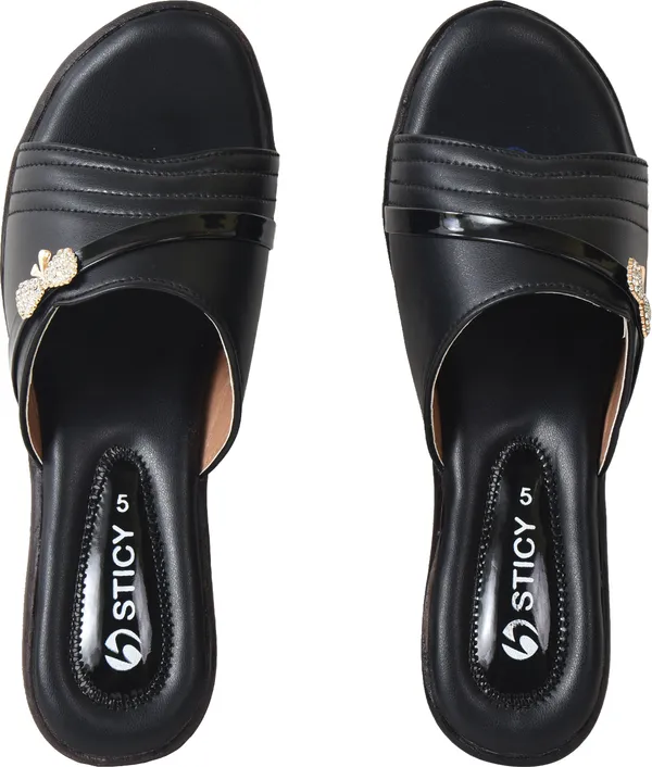 Black_Synthetic_Sandal_For_Women_|_Premium_Product_for_everyday_use