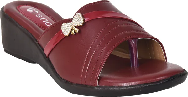 Maroon_Synthetic_Sandal_For_Women_|_Premium_Product_for_everyday_use