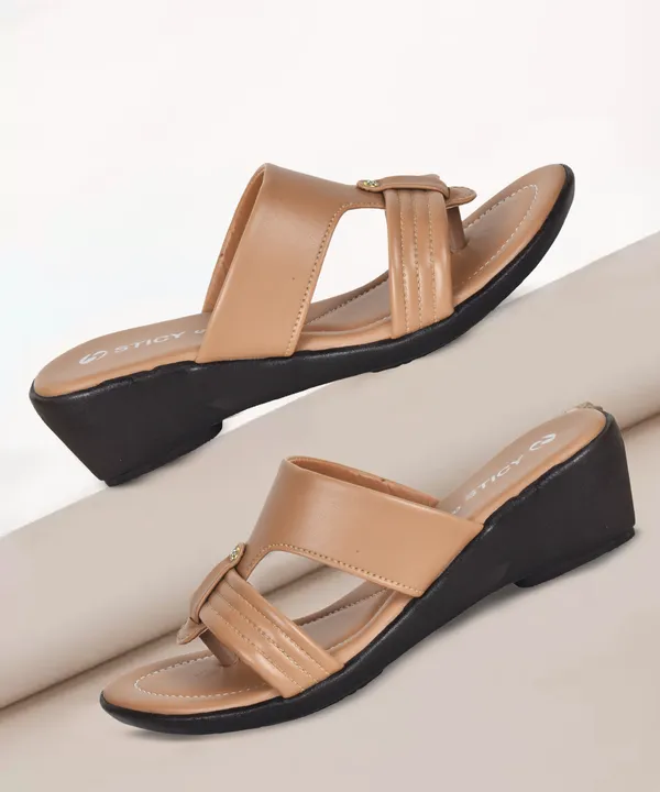 Tan_Synthetic_Sandal_For_Women_|_Premium_Product_for_everyday_use