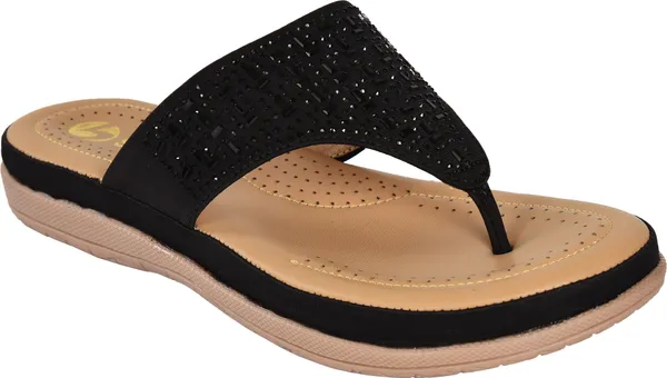 Black_Synthetic_Sandal_For_Women_|_Premium_Product_for_everyday_use