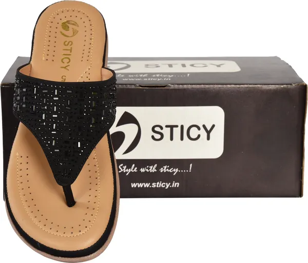 Black_Synthetic_Sandal_For_Women_|_Premium_Product_for_everyday_use
