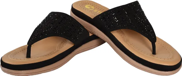 Black_Synthetic_Sandal_For_Women_|_Premium_Product_for_everyday_use
