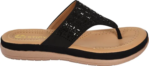 Black_Synthetic_Sandal_For_Women_|_Premium_Product_for_everyday_use