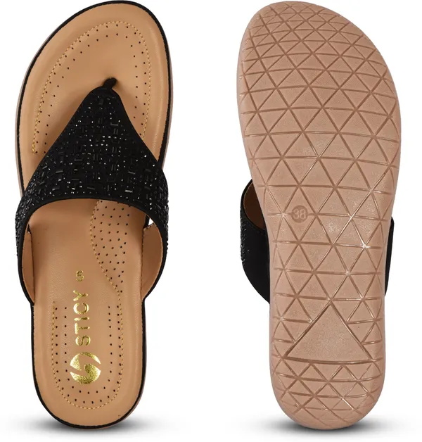 Black_Synthetic_Sandal_For_Women_|_Premium_Product_for_everyday_use