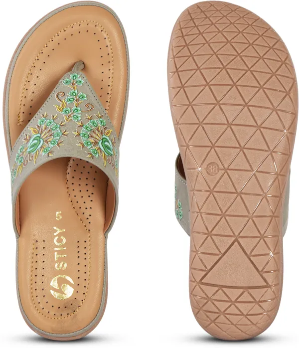Green_Velvet_Sandal_For_Women_|_Premium_Product_for_everyday_use