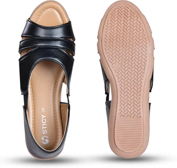 Black_Synthetic_Sandal_For_Women_|_Premium_Product_for_everyday_use