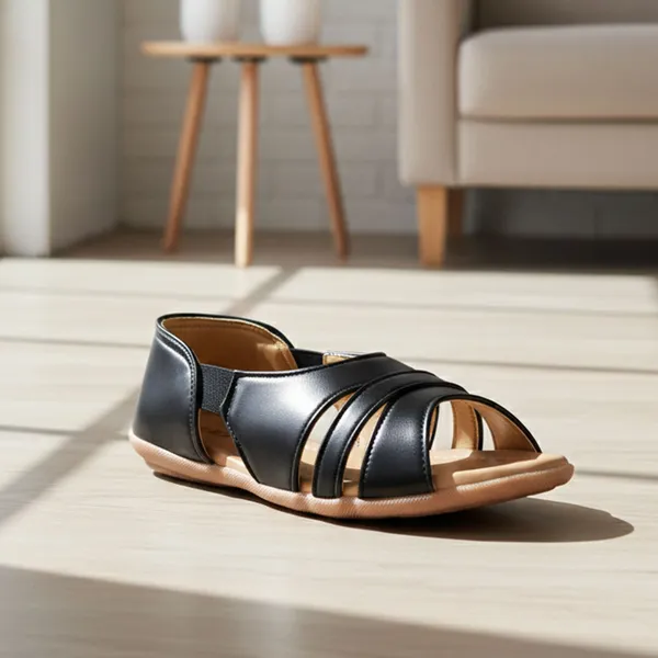 Black_Synthetic_Sandal_For_Women_|_Premium_Product_for_everyday_use