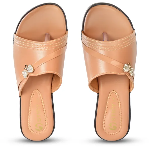 Tan_Synthetic_Sandal_For_Women_|_Premium_Product_for_everyday_use