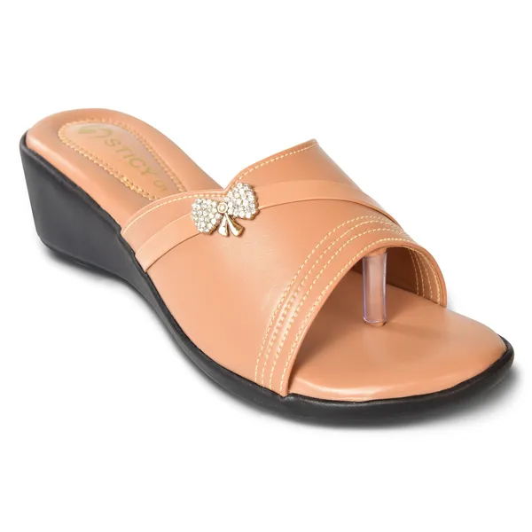 Tan_Synthetic_Sandal_For_Women_|_Premium_Product_for_everyday_use