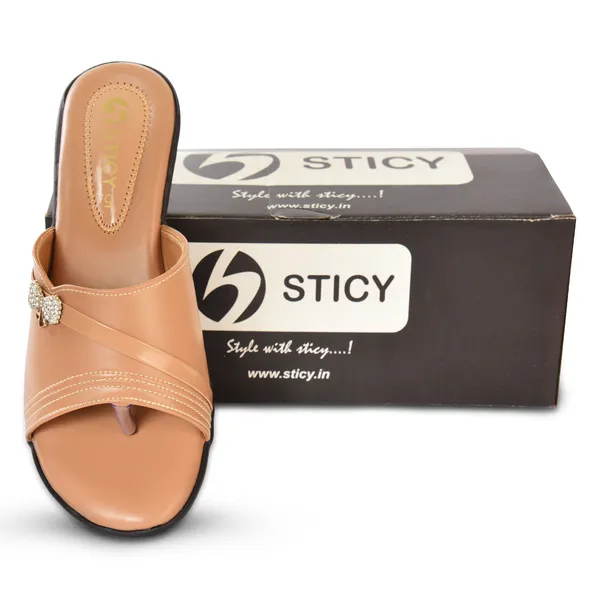 Tan_Synthetic_Sandal_For_Women_|_Premium_Product_for_everyday_use