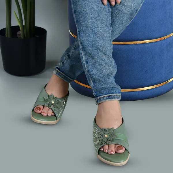 Green_Synthetic_Sandal_For_Women_|_Premium_Product_for_everyday_use