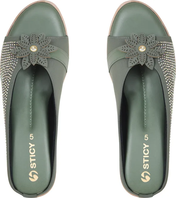 Green_Synthetic_Sandal_For_Women_|_Premium_Product_for_everyday_use