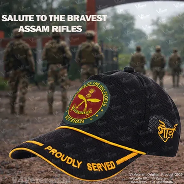 Assam_Rifles-Proudly_Served_(Black)_Veterans_Baseball_Cap