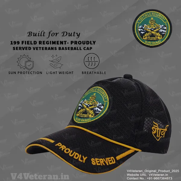 199_Field_Regiment_-_Proudly_Served_(Black)_Veterans_Baseball_Cap