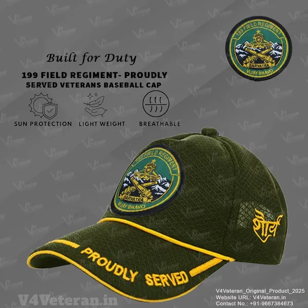 199_Field_Regiment_-_Proudly_Served_(Green)_Veterans_Baseball_Cap