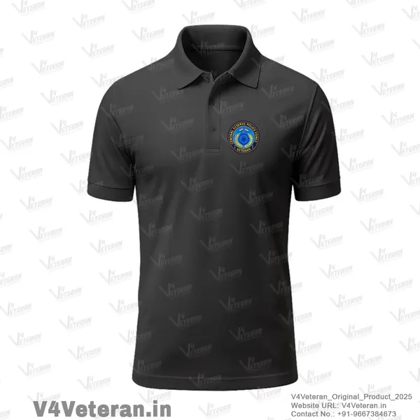CRPF_Veteran_"Proudly_Served"_Black_Polo_Shirt