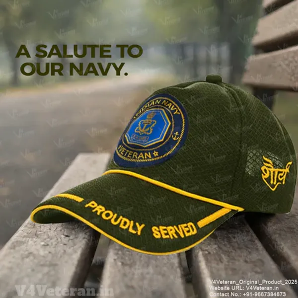 Indian_Navy_(Olive_Green)_Proudly_Served_Baseball_Cap_for_Veterans