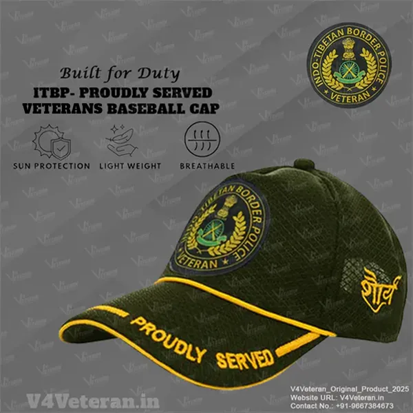 ITBP-Proudly_Served_(Olive_Green)_Veterans_Baseball_Cap