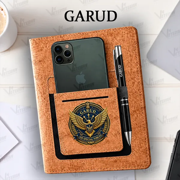 Legacy_Garud_(Veteran)_Office_Notebook_with_Phone–Card_Pocket_&_Elastic_Pen_Loop_(cork)