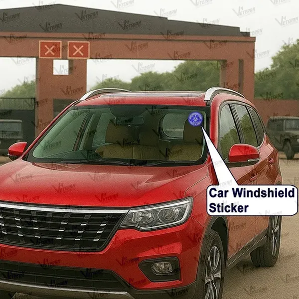 INDIAN_ORDNANCE_FACTORIES_Windshield_Front_Gumming_Vinyl_Stickers/Decals_for_Inside_Pasting_(Pack_of_7)