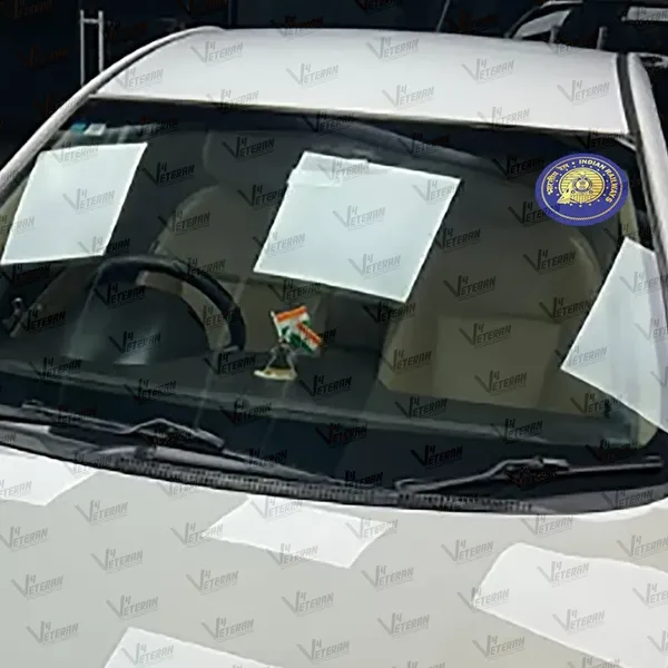 INDIAN_RAILWAY_Veteran_Windshield_Front_Gumming_Vinyl_Stickers/Decals_for_Inside_Pasting_(Pack_of_7)