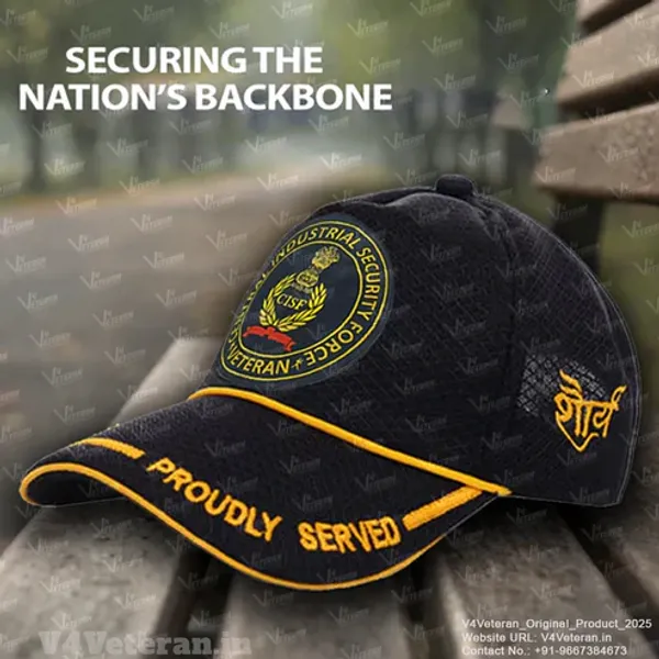CISF_Veterans_(Black)_Proudly_Served_Baseball_Cap