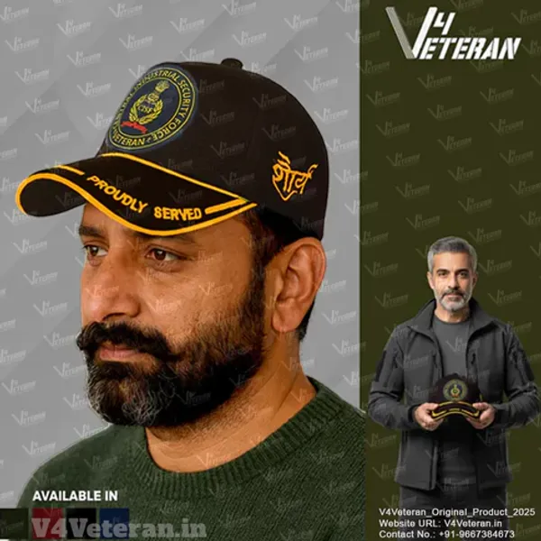 CISF_Veterans_(Black)_Proudly_Served_Baseball_Cap