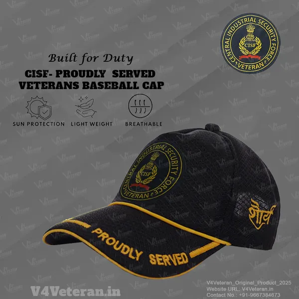 CISF_Veterans_(Black)_Proudly_Served_Baseball_Cap