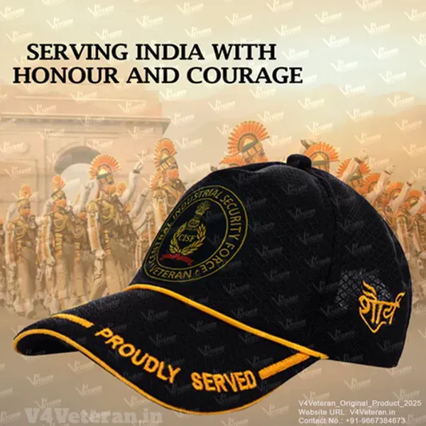 CISF_Veterans_(Black)_Proudly_Served_Baseball_Cap