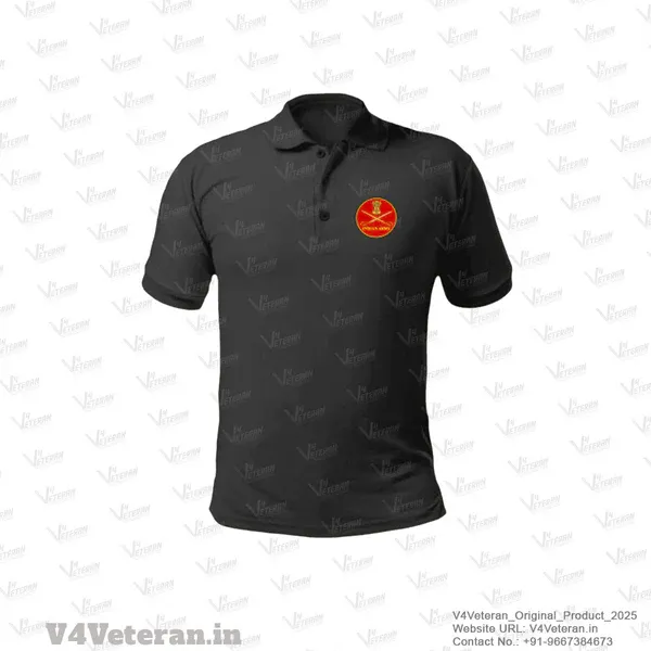 T-Shirts_for_Indian_Army_Veterans_(Dri-Fit_Polo,_Crest,_Black)