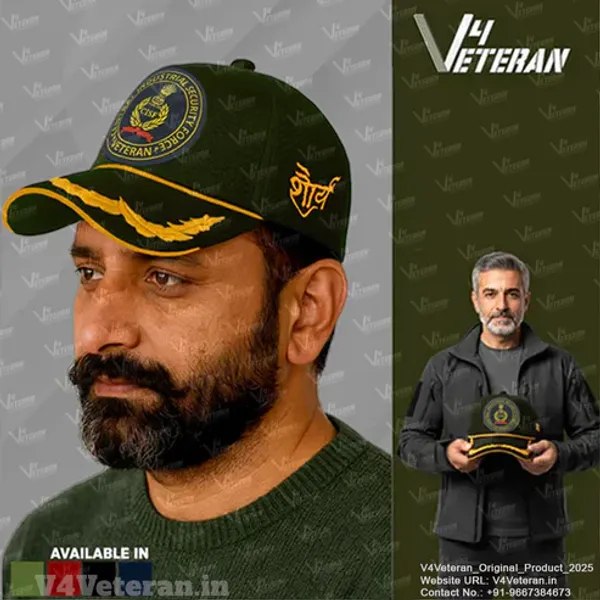 CISF_Officers'_(Olive_Green)_Veterans_Baseball_Cap