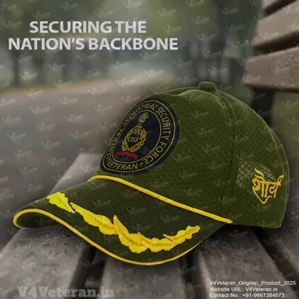 CISF_Officers'_(Olive_Green)_Veterans_Baseball_Cap