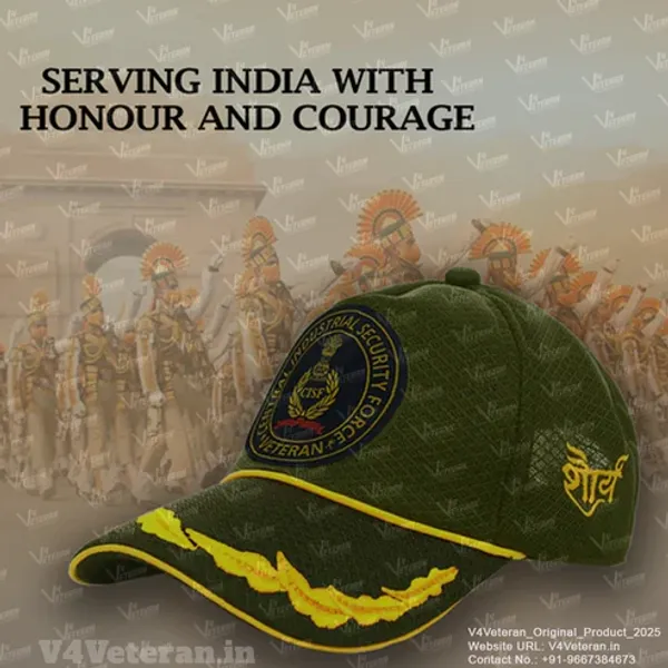 CISF_Officers'_(Olive_Green)_Veterans_Baseball_Cap