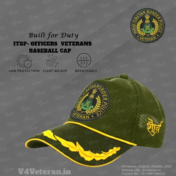 ITBP_Officers'_(Olive_Green)_Veterans_Baseball_Cap