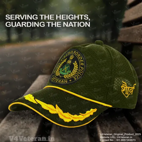 ITBP_Officers'_(Olive_Green)_Veterans_Baseball_Cap