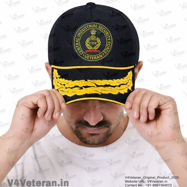 CISF-Flag_Officers'_(Black)_Veterans_Baseball_Cap