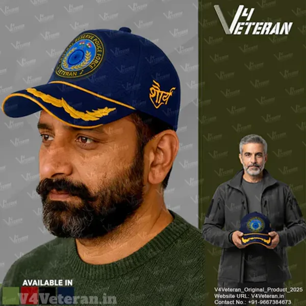 CRPF_(Blue)_Officers'_Baseball_Cap_for_Veterans